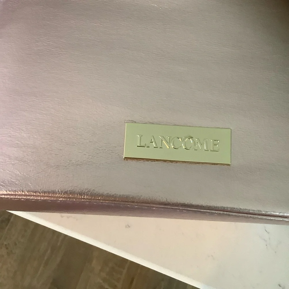 Lancome Rose Gold NWOT Cosmetic Bag